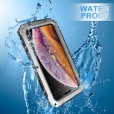 Apple iPhone XR 6.1 Inch Case,Dustproof ShockProof Waterproof Metal Built-in Screen 360°Full Protector Case Cover