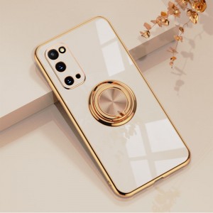 Shockproof Plating Soft TPU Ring Stand Smart Phone Case, For Samsung A32 5G