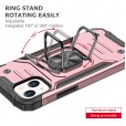 Ring Stand Rugged Cover Shockproof Hard Hybrid Smart Phone Case