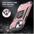 Ring Stand Rugged Cover Shockproof Hard Hybrid Smart Phone Case