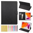 iPad Mini 4 (7.9 inches ) Tablet Case,Smart Elepower Embossed Butterfly & Flower Leather with Auto Wake/Sleep Card Slots Folio Stand Cover