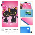 Cute Cartoon Pattern Protective Folio Tablet Case