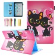 Cute Cartoon Pattern Protective Folio Tablet Case