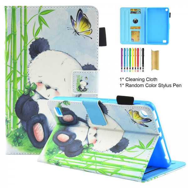 Cute Cartoon Pattern Protective Folio Tablet Case