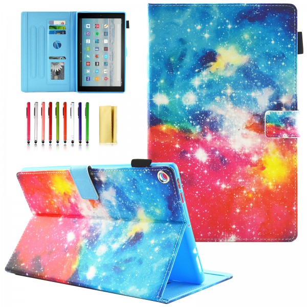 Cute Cartoon Pattern Protective Folio Tablet Case