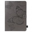 iPad 10.2 inch (8th Generation 2020/ 7th Generation 2019) Case, Embossed Butterfly Leather Folio Stand Cover Case with Card Slots Wallet Cover