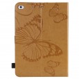 iPad 10.2 inch (8th Generation 2020/ 7th Generation 2019) Case, Embossed Butterfly Leather Folio Stand Cover Case with Card Slots Wallet Cover