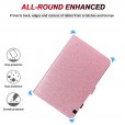 Samsung Galaxy Tab A 10.1 inch 2019 T510/T515 Case,Bling Leather Lightweight Shockproof Super Protective Kickstand Cover with Pencil Holder