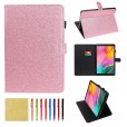 Samsung Galaxy Tab A 10.1 inch 2019 T510/T515 Case,Bling Leather Lightweight Shockproof Super Protective Kickstand Cover with Pencil Holder