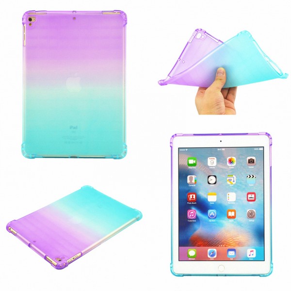 iPad Air 1st Generation Case,Soft TPU Silicone Gradient Shockproof Anti-scratch Protection Drop Proof Back Cover