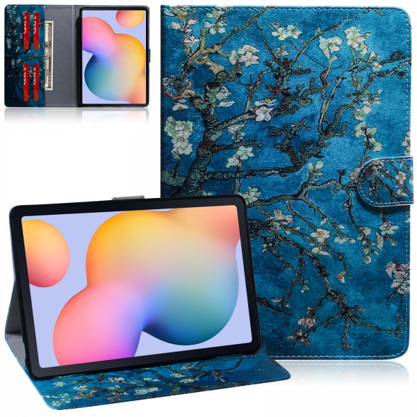 Samsung Galaxy Tab S6 Lite 10.4 SM-P610 (10.4 inches)Case, Pattern PU Leather Folio Folding Card Pocket Stand Protective Cover