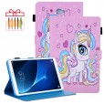 Samsung Galaxy Tab A 10.1 (2016) T580 T585 Case,Premium PU Leather Folio Stand Smart Cover with Card Holders & Auto Wake/Sleep