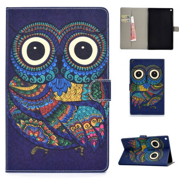 Amazon Kindle Fire HD 8 / HD 8 Plus Tablet (10th Generation, 2020 Release) Case,Cute Cartoon Pattern Premium Leather Folio Smart Cover with Auto Sleep/Wake