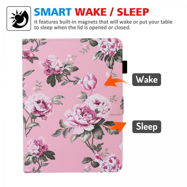 iPad 10.2 inch (8th Generation 2020/ 7th Generation 2019) Case,Cute Cartoon Pattern Premium Leather Folio Smart Cover with Auto Sleep/Wake