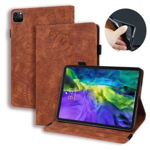 iPad Pro (11-inch, 2nd generation) 2020 & Pro 11-inch, 1st generation) 2018 Case , Matte Embossed Flower PU Leather Multi-Angle Stand Folio Slim Cover, For IPad Pro 11 2018/IPad Pro 11 2020