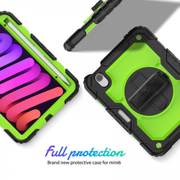 Shockproof Durable Sturdy Heavy Duty Protective Case for Kids with Screen Protector Stylus Pen Holder 360 Rotating Stand Hand/Shoulder Strap Heavy Duty Cover 