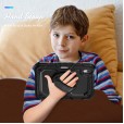 Shockproof Durable Sturdy Heavy Duty Protective Case for Kids with Screen Protector Stylus Pen Holder 360 Rotating Stand Hand/Shoulder Strap Heavy Duty Cover 