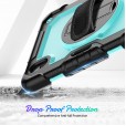 Shockproof Durable Sturdy Heavy Duty Protective Case for Kids with Screen Protector Stylus Pen Holder 360 Rotating Stand Hand/Shoulder Strap Heavy Duty Cover 