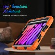 Shockproof Durable Sturdy Heavy Duty Protective Case for Kids with Screen Protector Stylus Pen Holder 360 Rotating Stand Hand/Shoulder Strap Heavy Duty Cover 