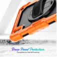 Shockproof Durable Sturdy Heavy Duty Protective Case for Kids with Screen Protector Stylus Pen Holder 360 Rotating Stand Hand/Shoulder Strap Heavy Duty Cover 