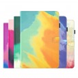 Abstract Watercolor Colorful Shockproof  Leather Stand Smart Phone Case Folio 