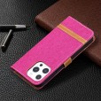 Solid Color Denim Card Wallet Flip Leather Stand Smart Phone Case Cover