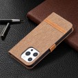 Solid Color Denim Card Wallet Flip Leather Stand Smart Phone Case Cover