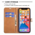 Solid Color Denim Card Wallet Flip Leather Stand Smart Phone Case Cover