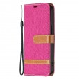 Solid Color Denim Card Wallet Flip Leather Stand Smart Phone Case Cover