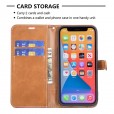 Solid Color Denim Card Wallet Flip Leather Stand Smart Phone Case Cover