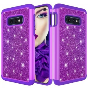 Samsung Galaxy  S10E Case,Glitter Bling Design Dual Layers For Girls Women Shockproof Protection Anti-scratch Cover, For Samsung S10e