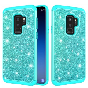 Samsung Galaxy S9 Case,Glitter Bling Design Dual Layers For Girls Women Shockproof Protection Anti-scratch Cover, For Samsung S9