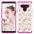 LG Stylo 5 Case, Pattern 2 In 1 Shockproof Protective Anti-Scratch Drop Proof Hard PC Phone Cover