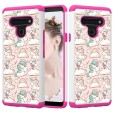 LG Stylo 5 Case, Pattern 2 In 1 Shockproof Protective Anti-Scratch Drop Proof Hard PC Phone Cover