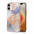 Colorful Marble Ring Stand Phone Case Cover