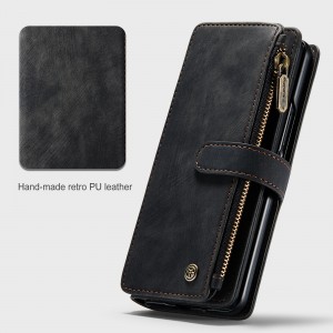 Magnetic Leather Wallet Zipper Case Stand Cover, For Samsung A50s