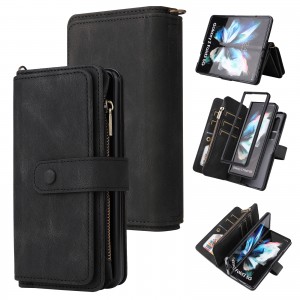 Heavy Duty Luxury Leather Flip Wallet Stand Card Case, For Samsung A10