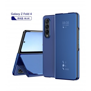 Luxury Mirror View Hard Flip Case Stand Cover, For Samsung ZFold4