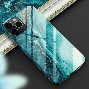 Tempered Glass Marble Shockproof Thin Back Smartphone Case Cover, For IPhone 6 Plus/IPhone 6S Plus