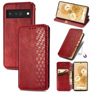 PU Leather TPU Wallet Cover with Card Holder Kickstand Hidden Magnetic Adsorption Shockproof Flip Folio Cell Phone Case, For Samsung A14 5G