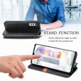 LG Stylo 6 Case, Leather Wallet Card Holder Flip Strong Magnetic Shockproof Kickstand Strap Phone Cover