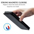 LG Stylo 6 Case, Leather Wallet Card Holder Flip Strong Magnetic Shockproof Kickstand Strap Phone Cover