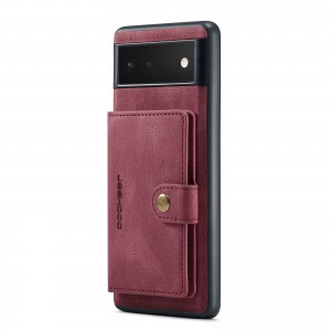 Leather Magnetic Detachable Wallet Card Slot Back Case Cover, For Samsung A53 5G