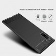 Samsung Galaxy Note10 & Note10 5G Case ,Carbon Fiber Design Soft TPU Brushed Anti-Fingerprint Protective Phone Cover