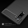 Samsung Galaxy Note10 & Note10 5G Case ,Carbon Fiber Design Soft TPU Brushed Anti-Fingerprint Protective Phone Cover