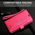 Samsung Galaxy A50 Case, 9 Cards Holder Folio Flip Leather Zipper Purse Magnetic Wallet with Strap, Money Pocket Kickstand Full Protective Cover