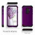 Samsung Galaxy S9 Plus Case,Layers Heavy Duty Shockproof Rugged Anti-Scratch Wireless Charging Support Anti-slip Bumper Silicone TPU Cover