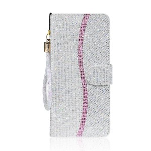 Bling Case PU Leather Card Slots Folio Flip Full Protection Kickstand Shockproof Wallet Case Cover, For Samsung A22
