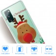 Samsung Galaxy A31 Case,Merry Christmas Pattern Case Silcione Clear Protective Shockproof Cover