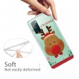 Samsung Galaxy A31 Case,Merry Christmas Pattern Case Silcione Clear Protective Shockproof Cover